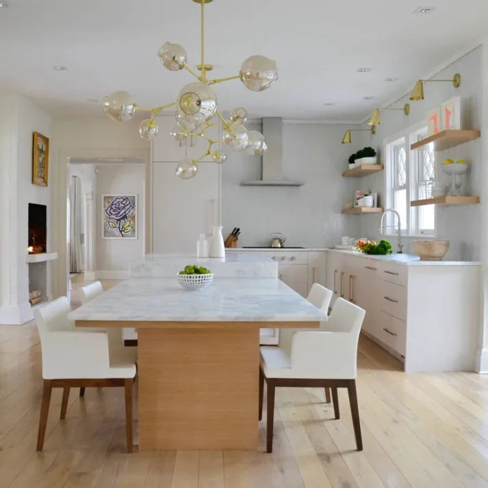 Sputnik Pendant Lamp with Glass Bubble Accents