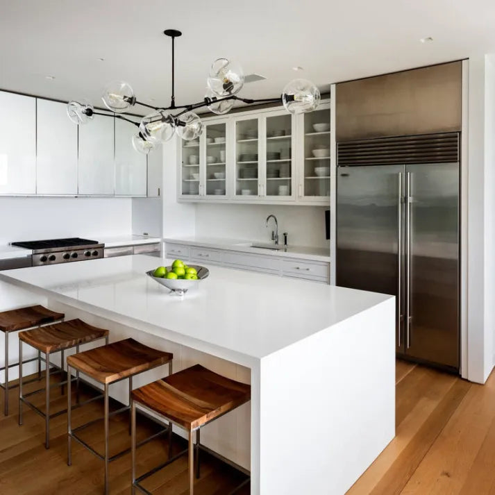 Sputnik Pendant Lamp with Glass Bubble Accents