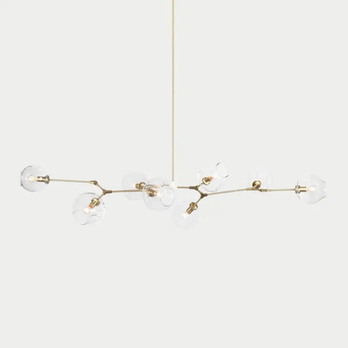 Sputnik Pendant Lamp with Glass Bubble Accents