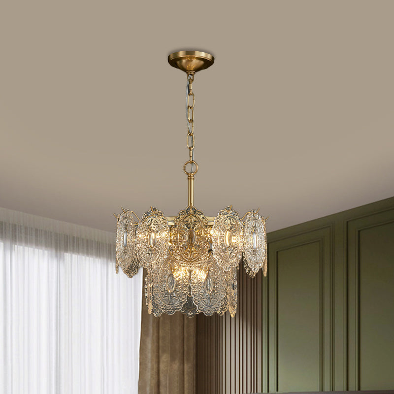 Crystal Chandelier with Sparkling Branch Design