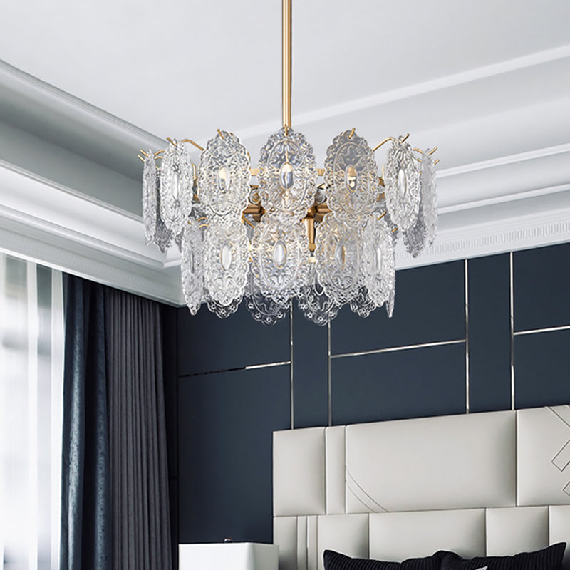Crystal Chandelier with Sparkling Branch Design