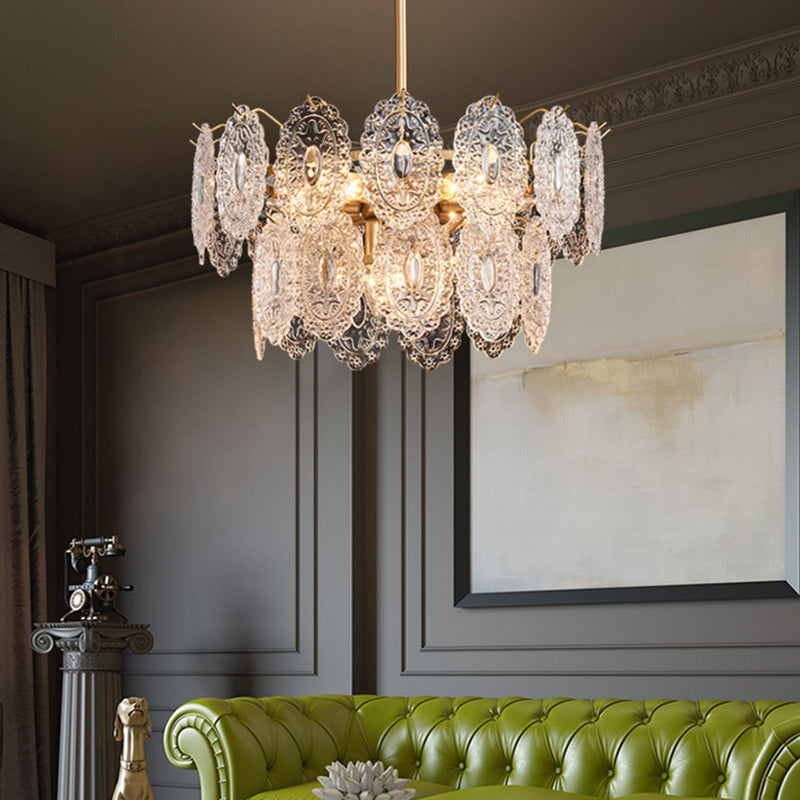 Crystal Chandelier with Sparkling Branch Design