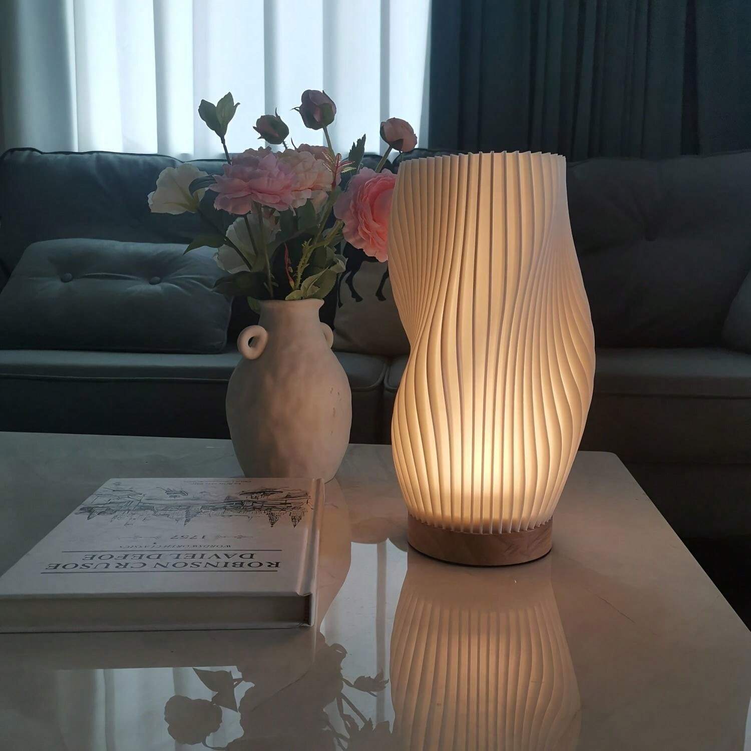 Wave LED Lamp for a Relaxing Ambience