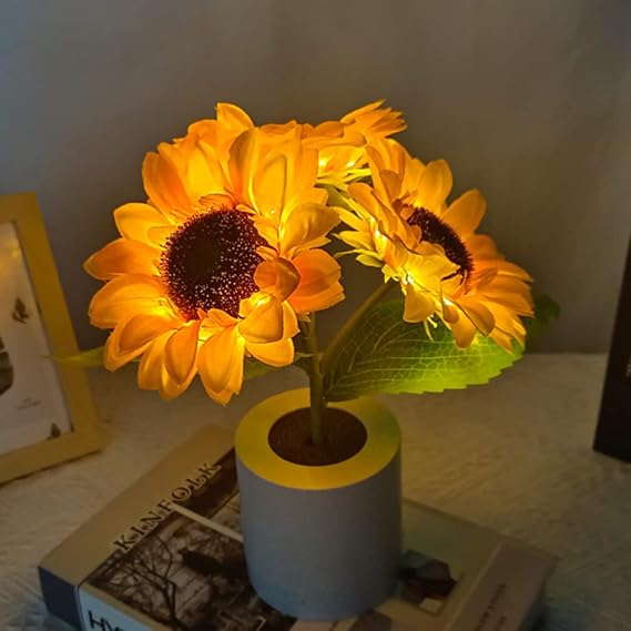Floral LED Table Lamp for Elegant Interiors