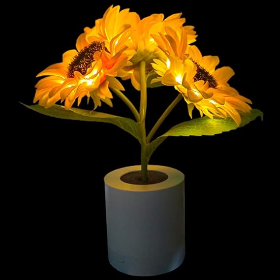 Floral LED Table Lamp for Elegant Interiors