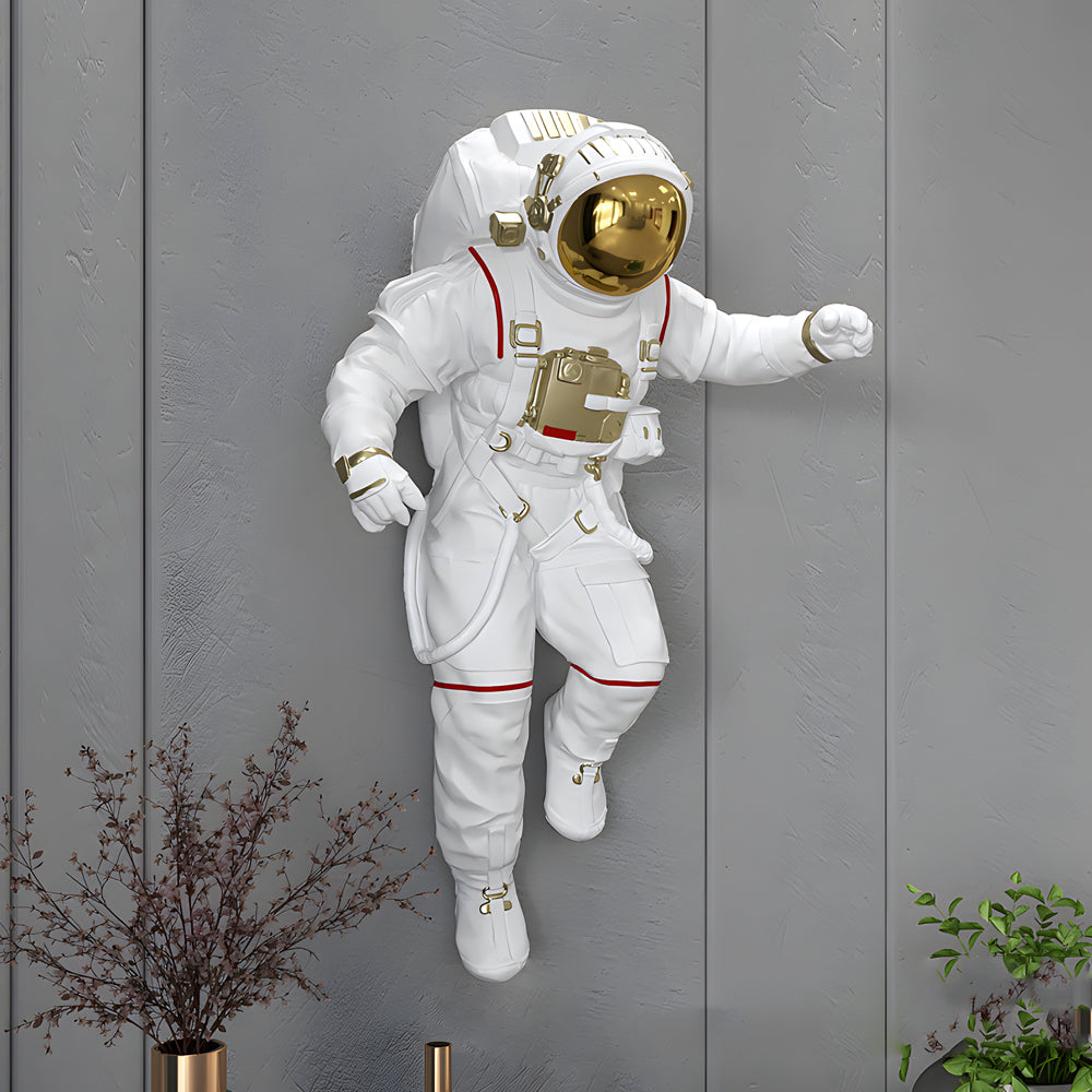Astronaut and Planet Resin Wall Art Decor