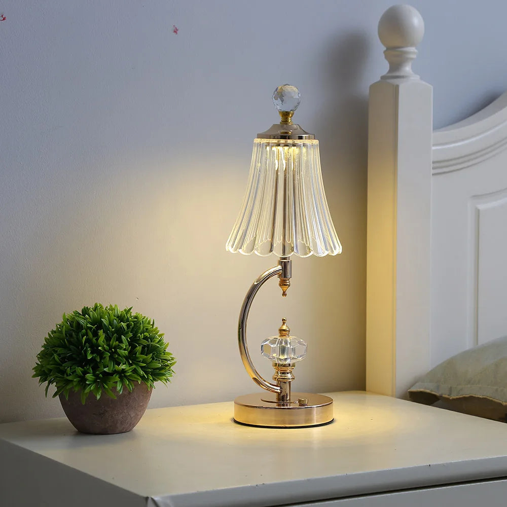 Crystal Table Lamp for a Glamorous Glow