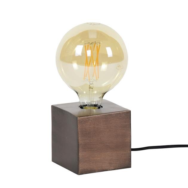 Bronze and Black Industrial Metal Table Lamp