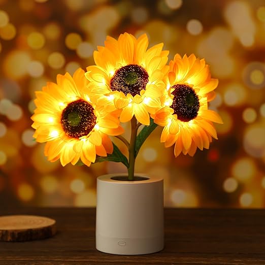 Floral LED Table Lamp for Elegant Interiors
