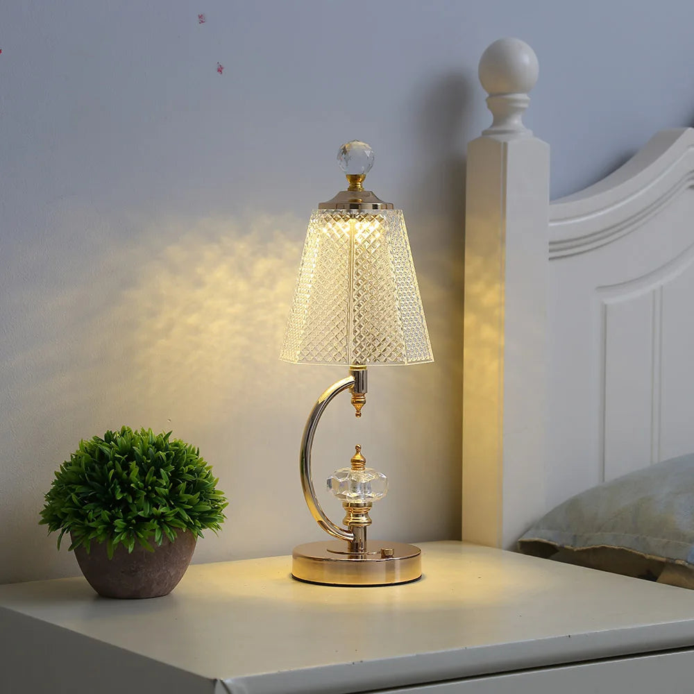 Crystal Table Lamp for a Glamorous Glow