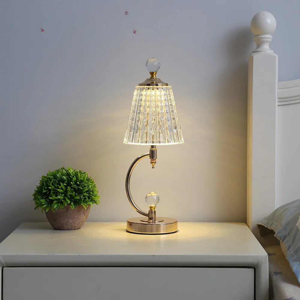 Crystal Table Lamp for a Glamorous Glow