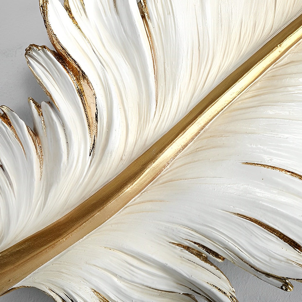 3D Feather Birds Wall Sculpture - Nordic Creative Wall Art