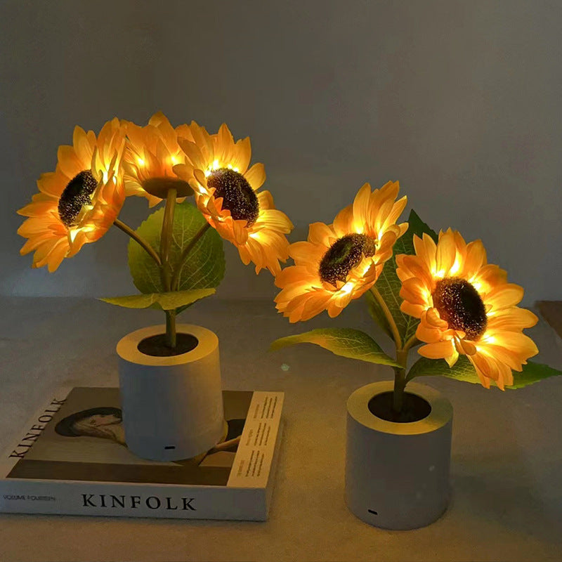 Floral LED Table Lamp for Elegant Interiors