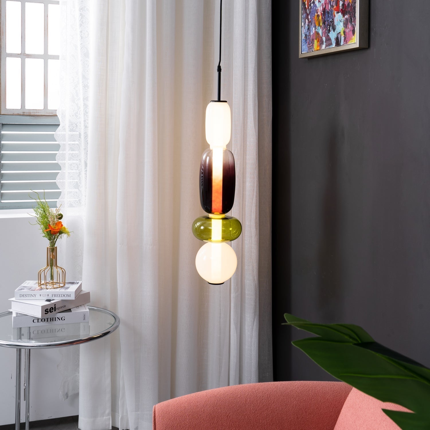 Glass Pendant Lamp for a Chic Glow