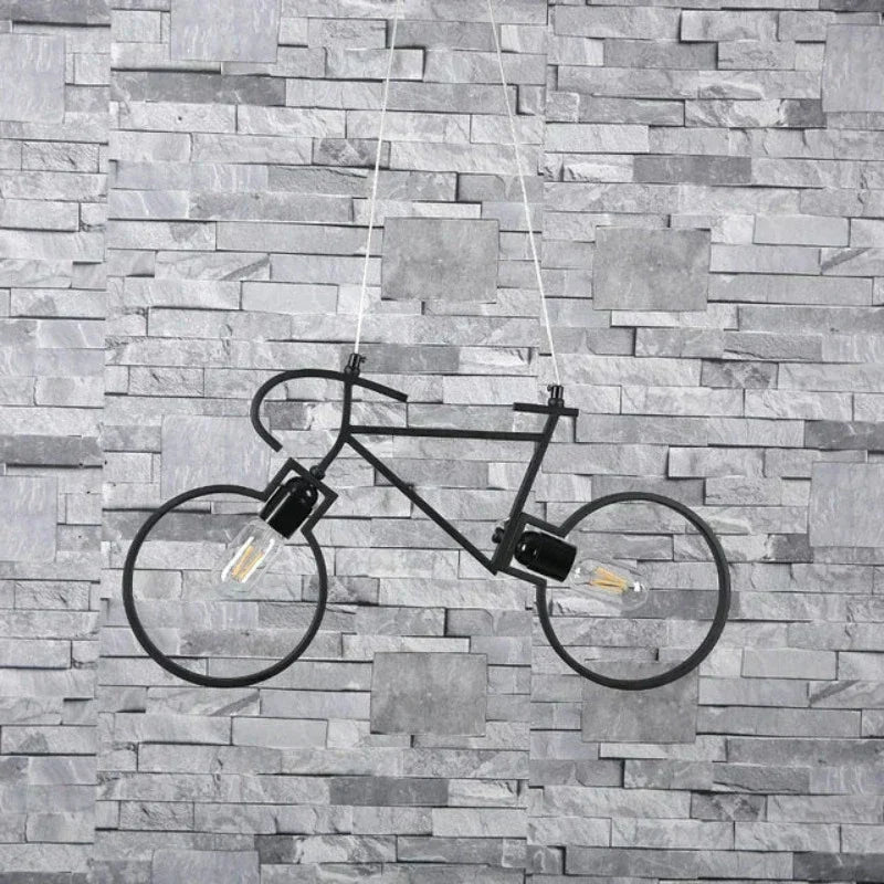 Bicycle-Inspired LED Ceiling Lamp