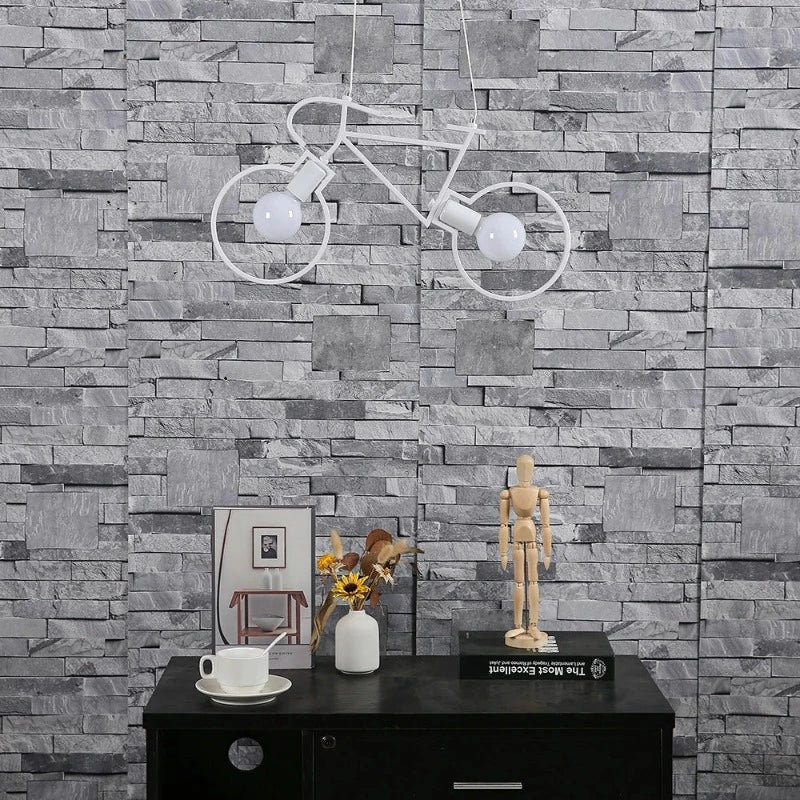 Bicycle-Inspired LED Ceiling Lamp