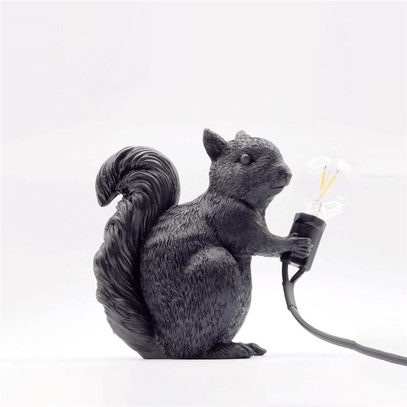 Squirrel-Shaped Table Lamp for a Playful Touch