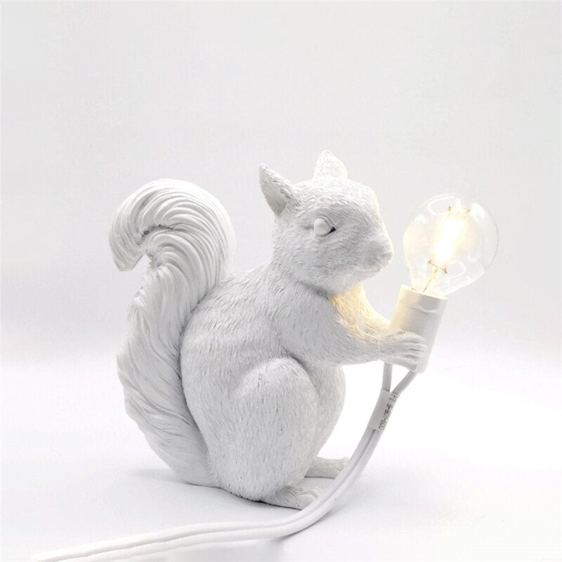 Squirrel-Shaped Table Lamp for a Playful Touch