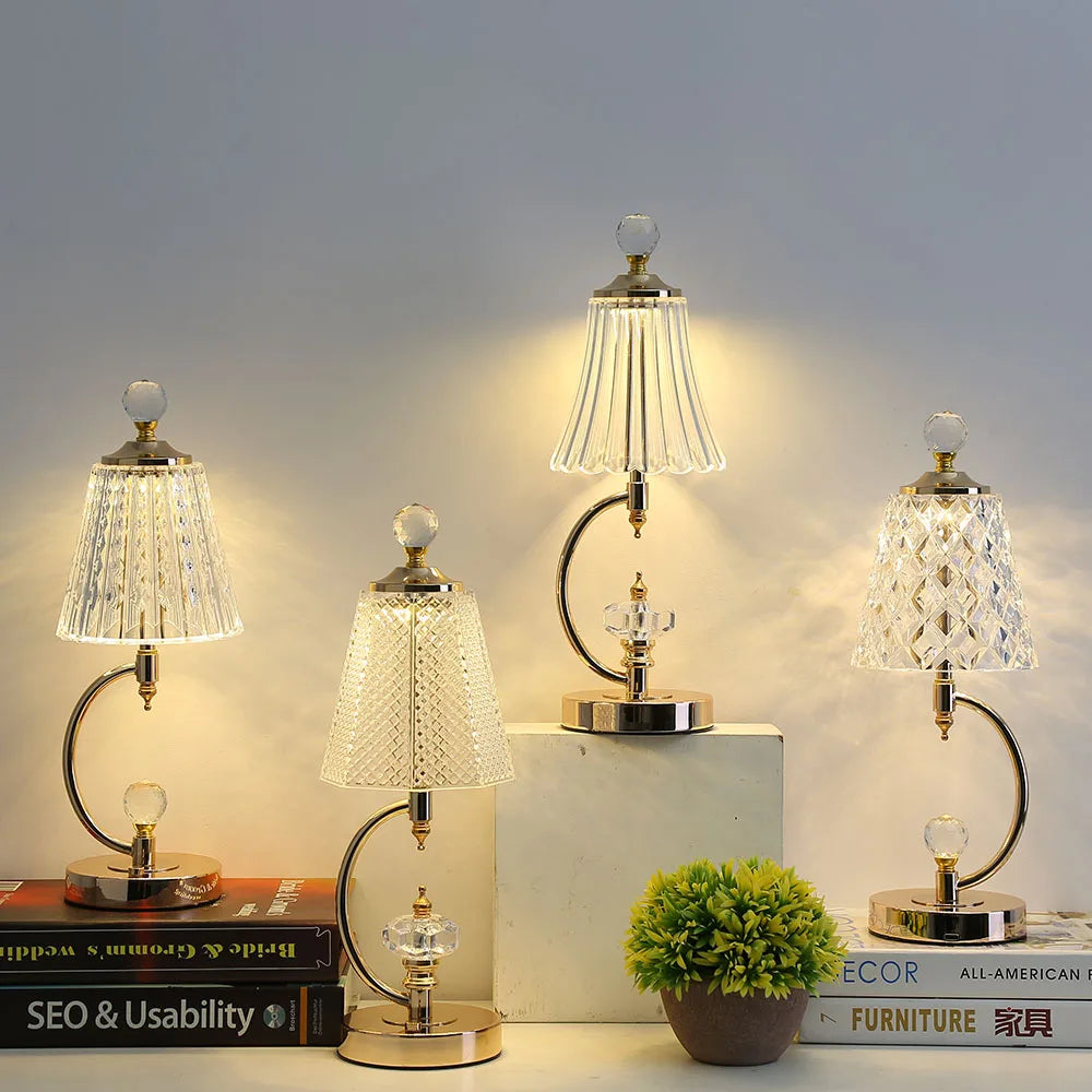 Crystal Table Lamp for a Glamorous Glow