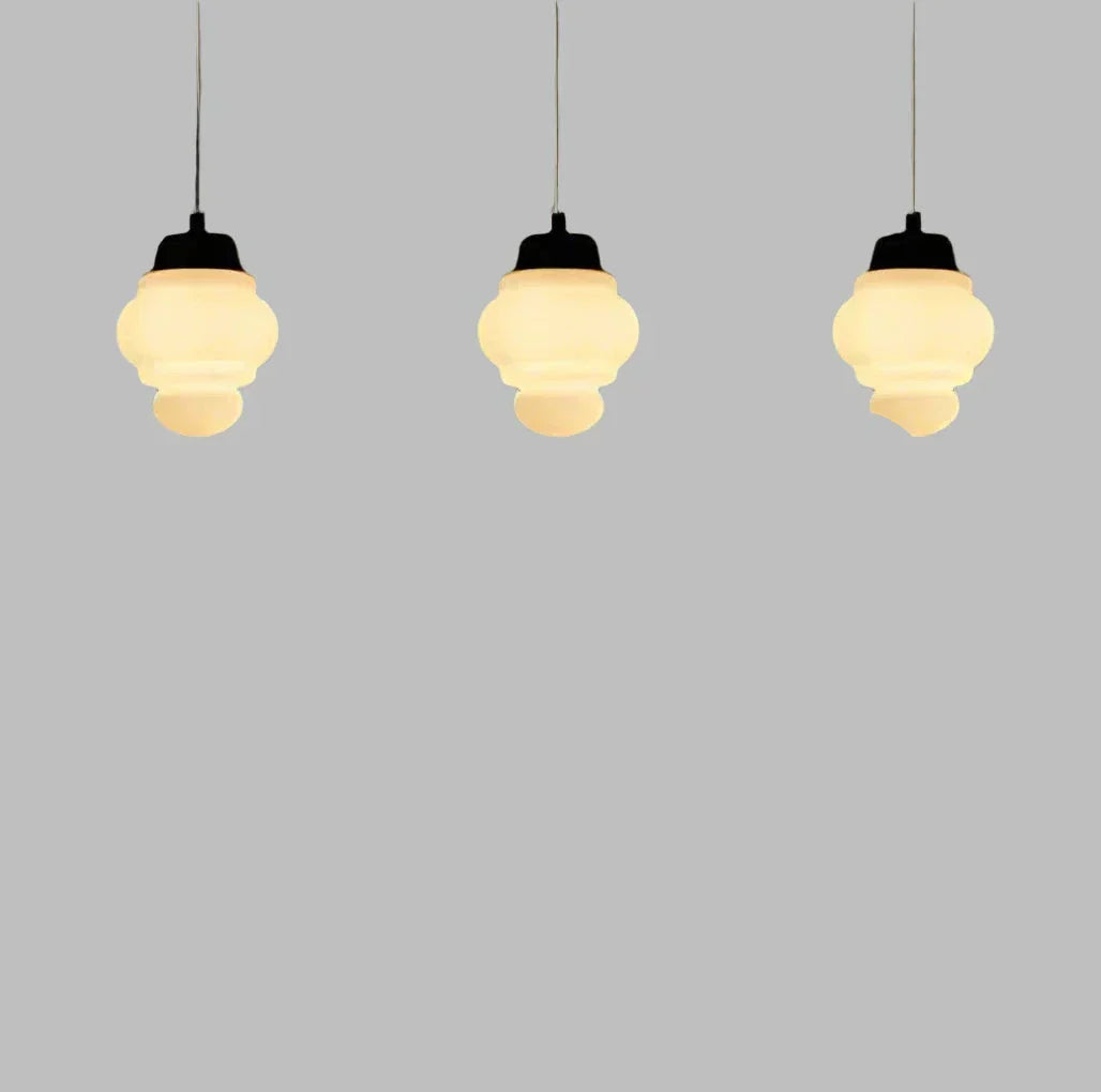 Geometric Pendant Lamp in Matte Glass Finish