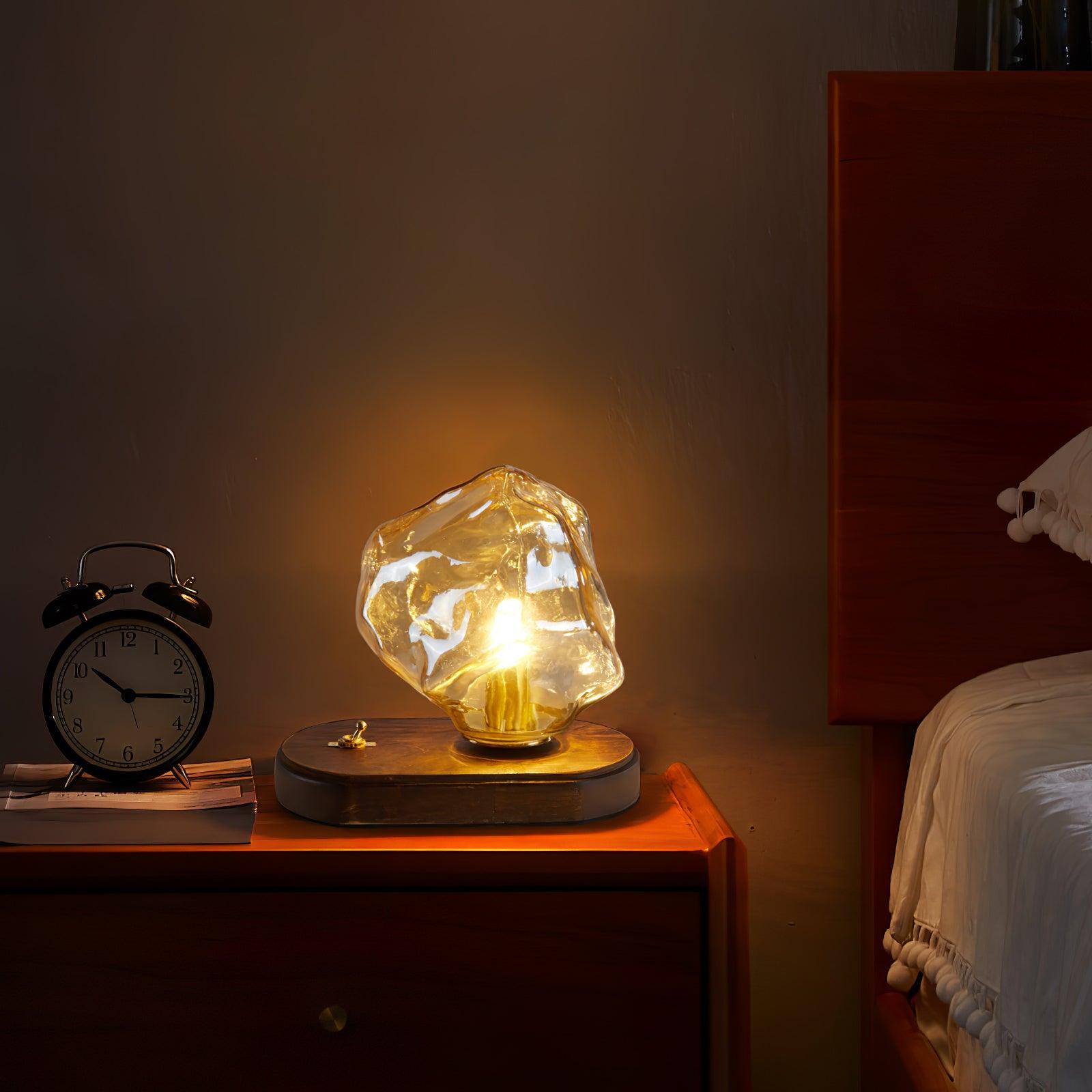 Frosted Glass Motion-Sensor Table Lamp
