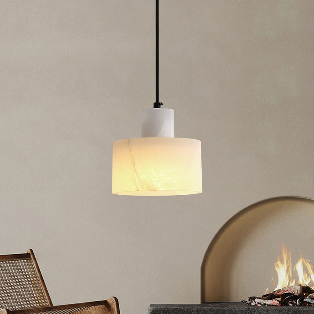 Scandinavian Ceiling Lamp with Marble Finish