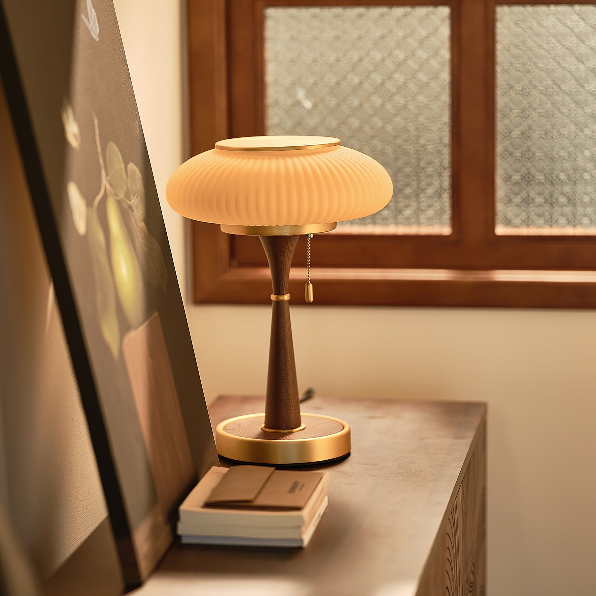 Mushroom Table Lamp for a Natural Cozy Glow