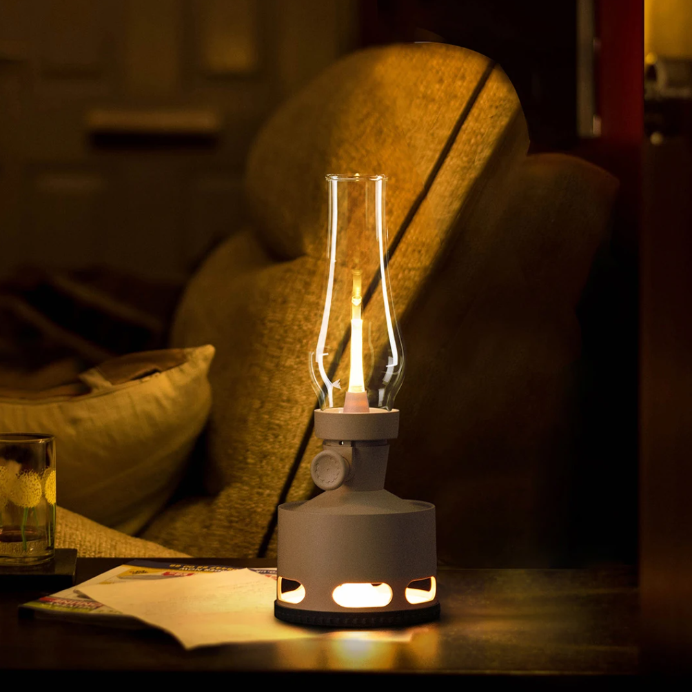 Vintage LED Table Lamp for Warm Retro Ambience