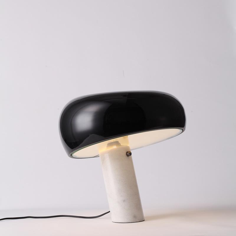 Marble Table Lamp with Warm LED Glow