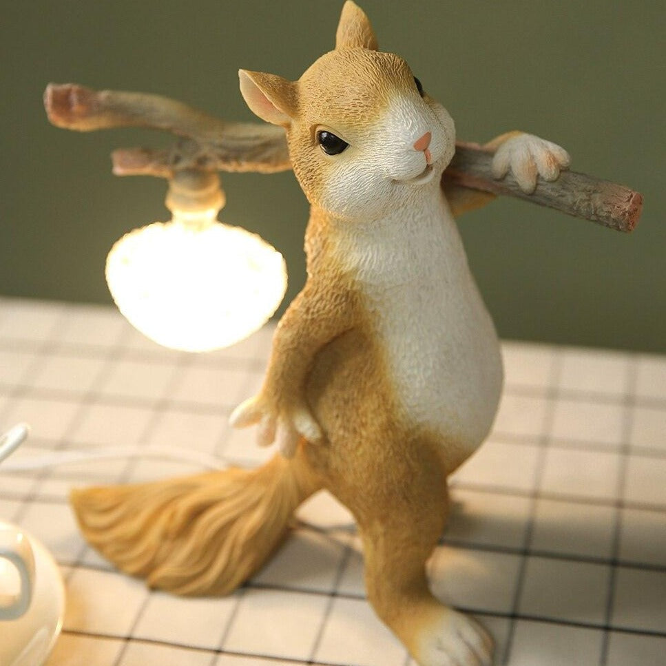 Squirrel Night Light for a Soft Warm Glow