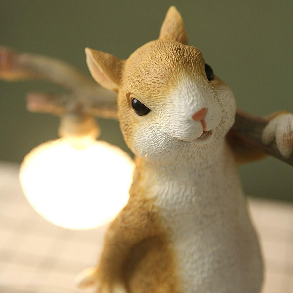 Squirrel Night Light for a Soft Warm Glow