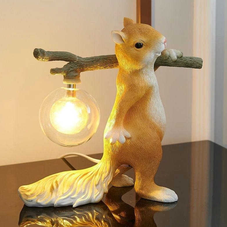 Squirrel Night Light for a Soft Warm Glow