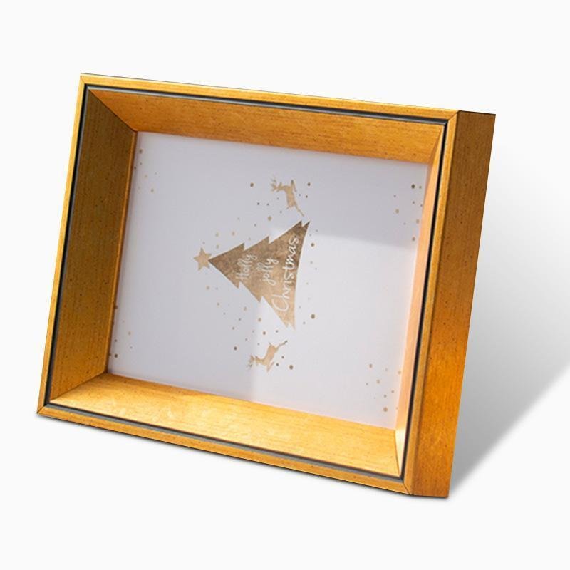 10x15 cm Resin Picture Frame - Yellow, Blue, and Beige