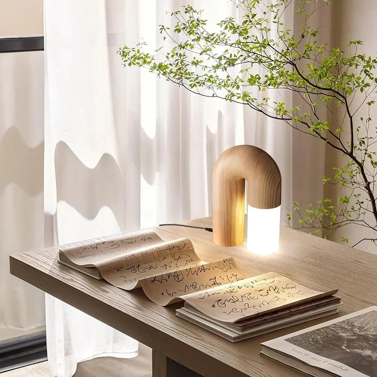 Contemporary Table Lamp for a Warm Ambience