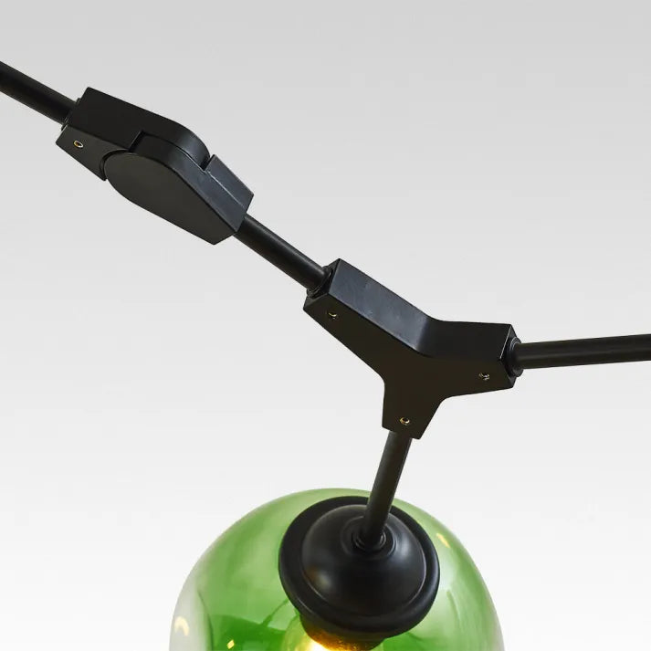 Sputnik Pendant Lamp with Glass Bubble Accents