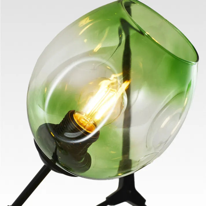 Sputnik Pendant Lamp with Glass Bubble Accents