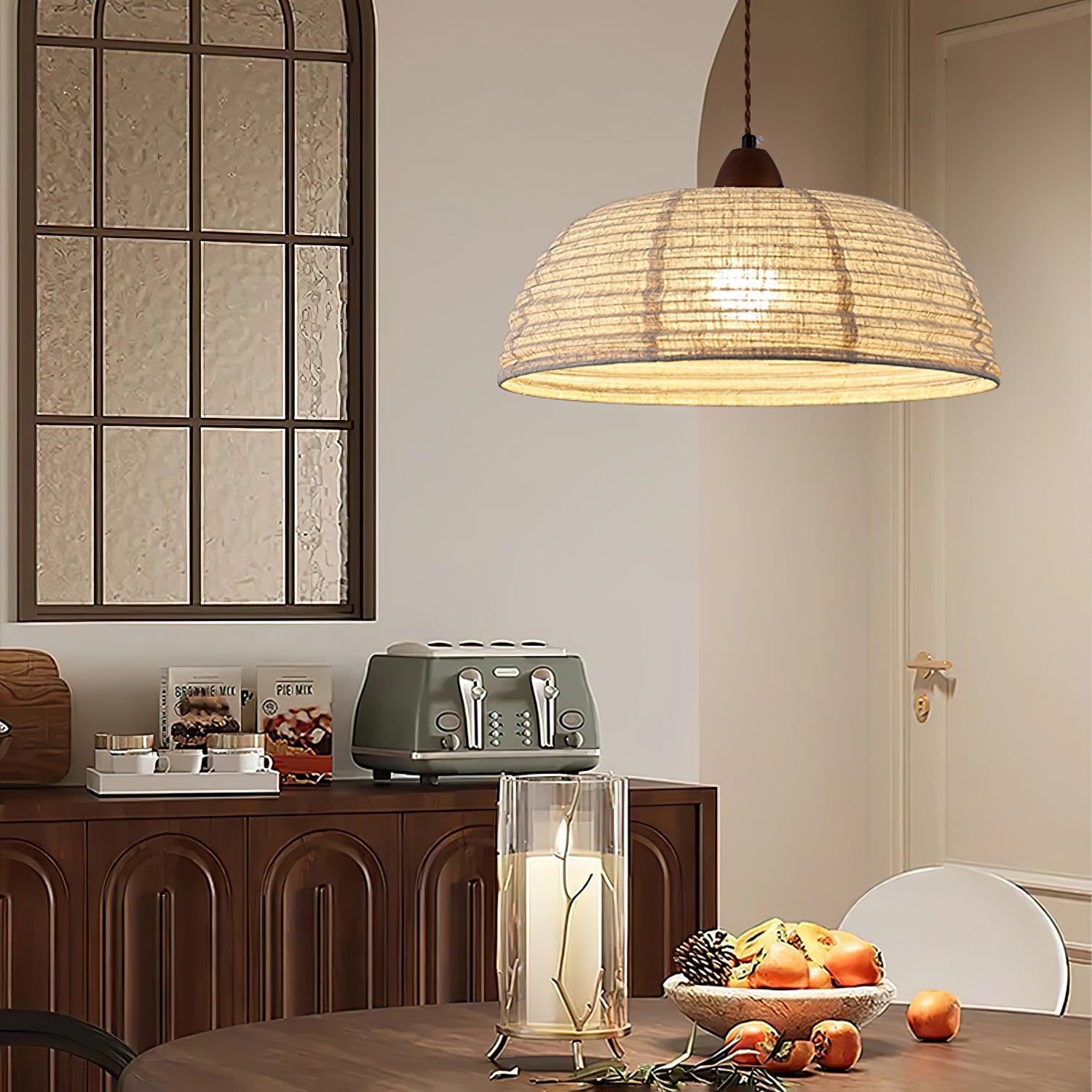 Wooden Pendant Lamp for a Warm Modern Ambience