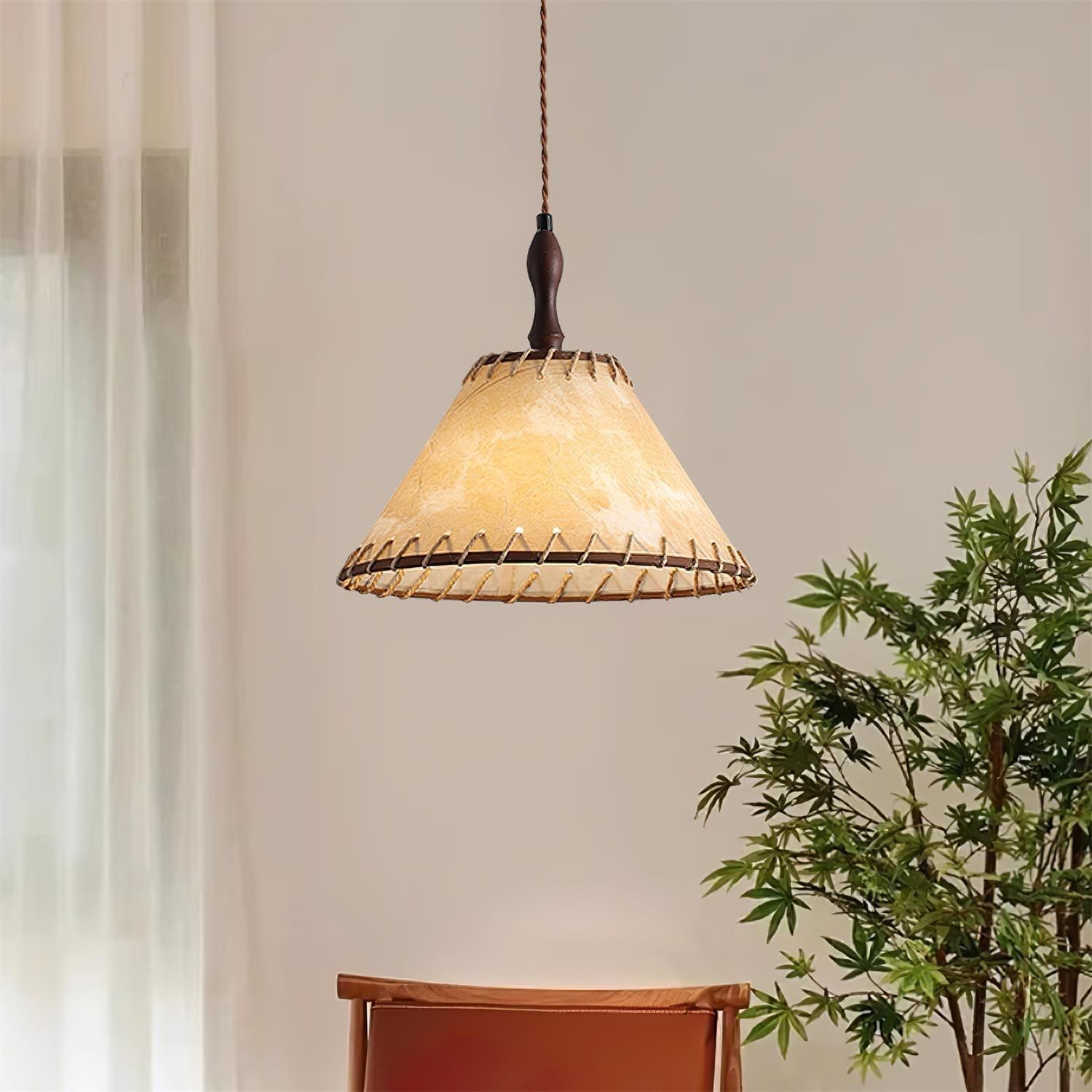 Wooden Pendant Lamp for a Warm Modern Ambience