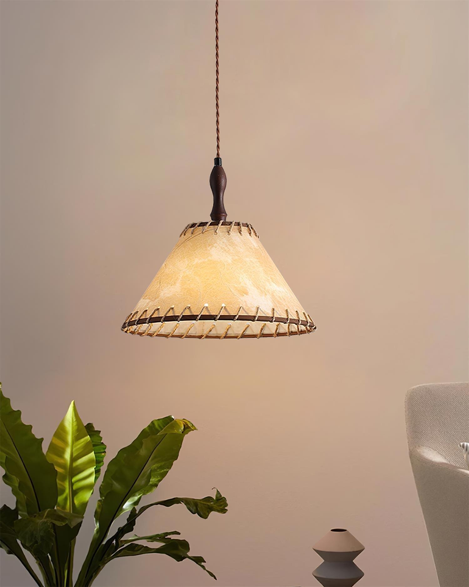 Wooden Pendant Lamp for a Warm Modern Ambience
