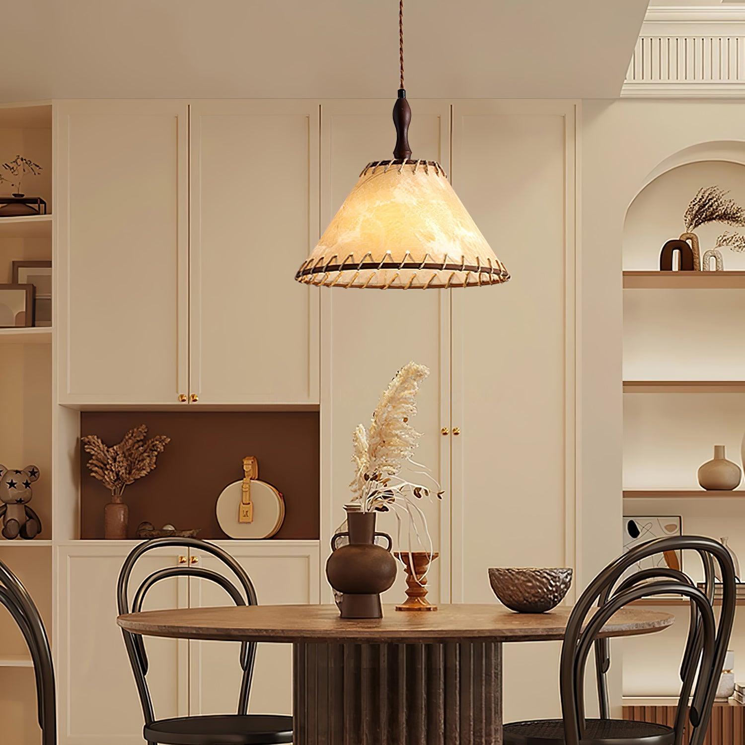 Wooden Pendant Lamp for a Warm Modern Ambience