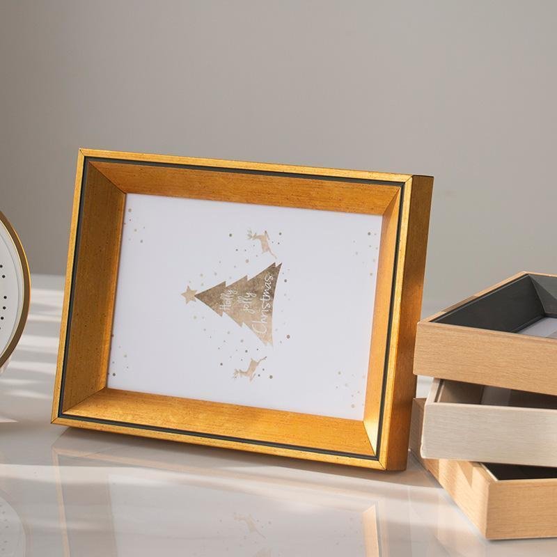 10x15 cm Resin Picture Frame - Yellow, Blue, and Beige