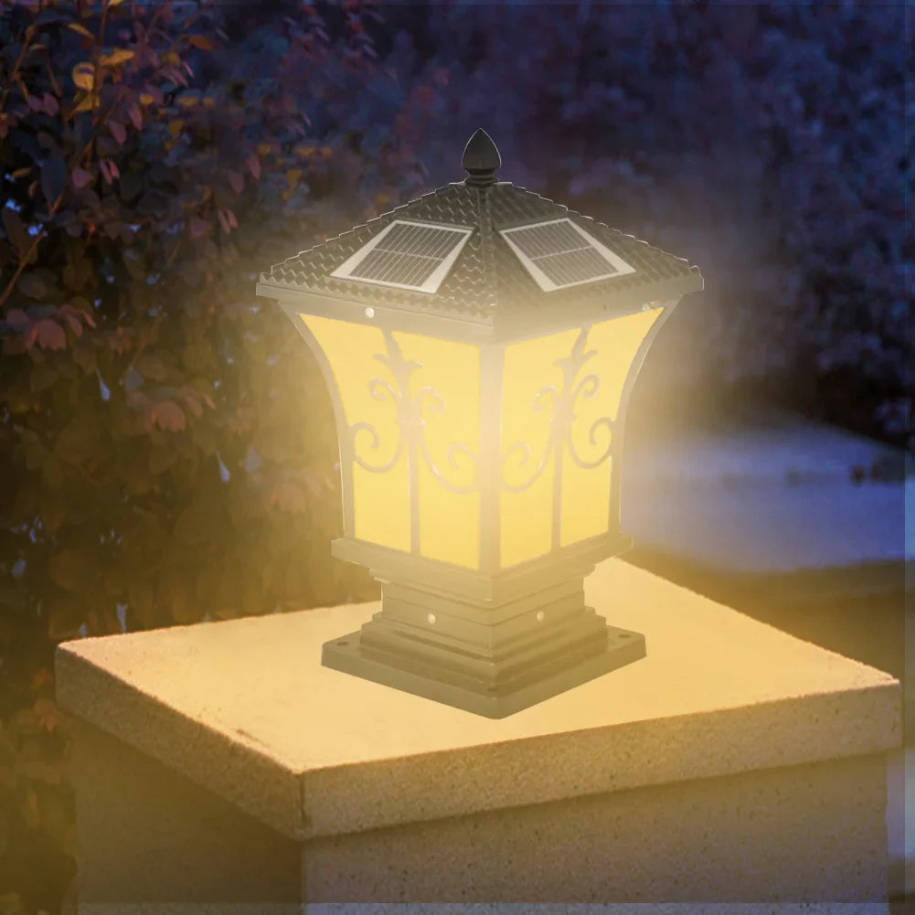 Retro Solar Lantern for Outdoor Charm