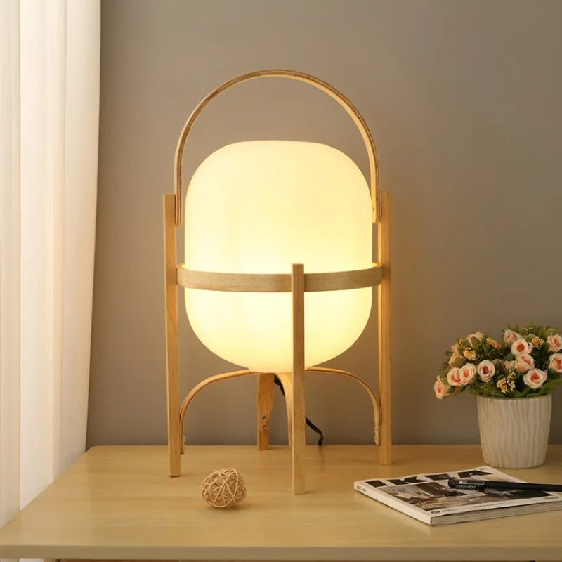 Woven Basket LED Lamp for Elegant Ambience