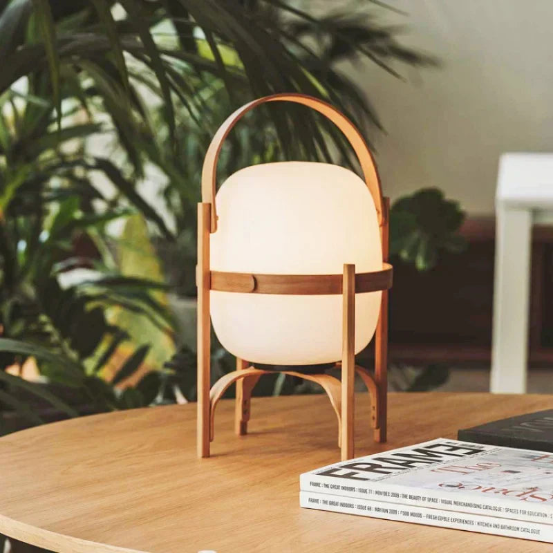 Woven Basket LED Lamp for Elegant Ambience