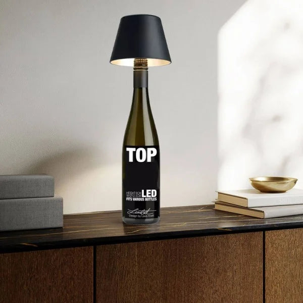 Rechargeable Wine Bottle Table Lamp for Stylish Decor