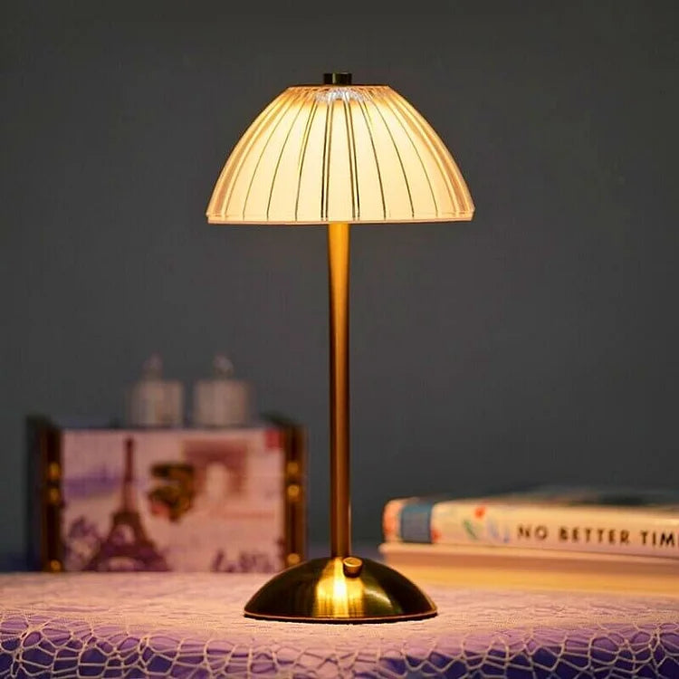 Crystal Wireless Table Lamp with Warm LED Light