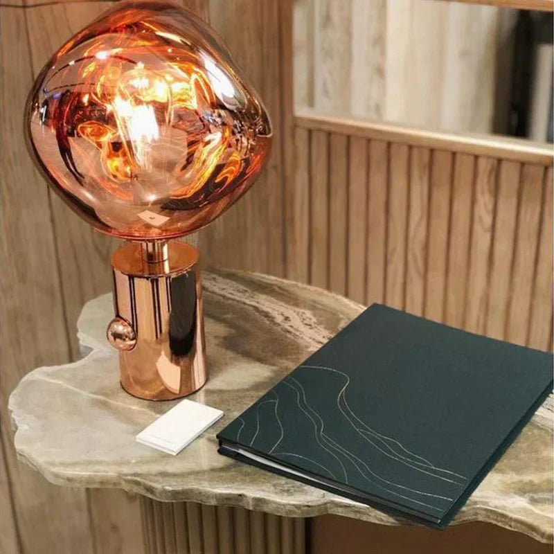 Melted Glass Lamp for Contemporary Interiors