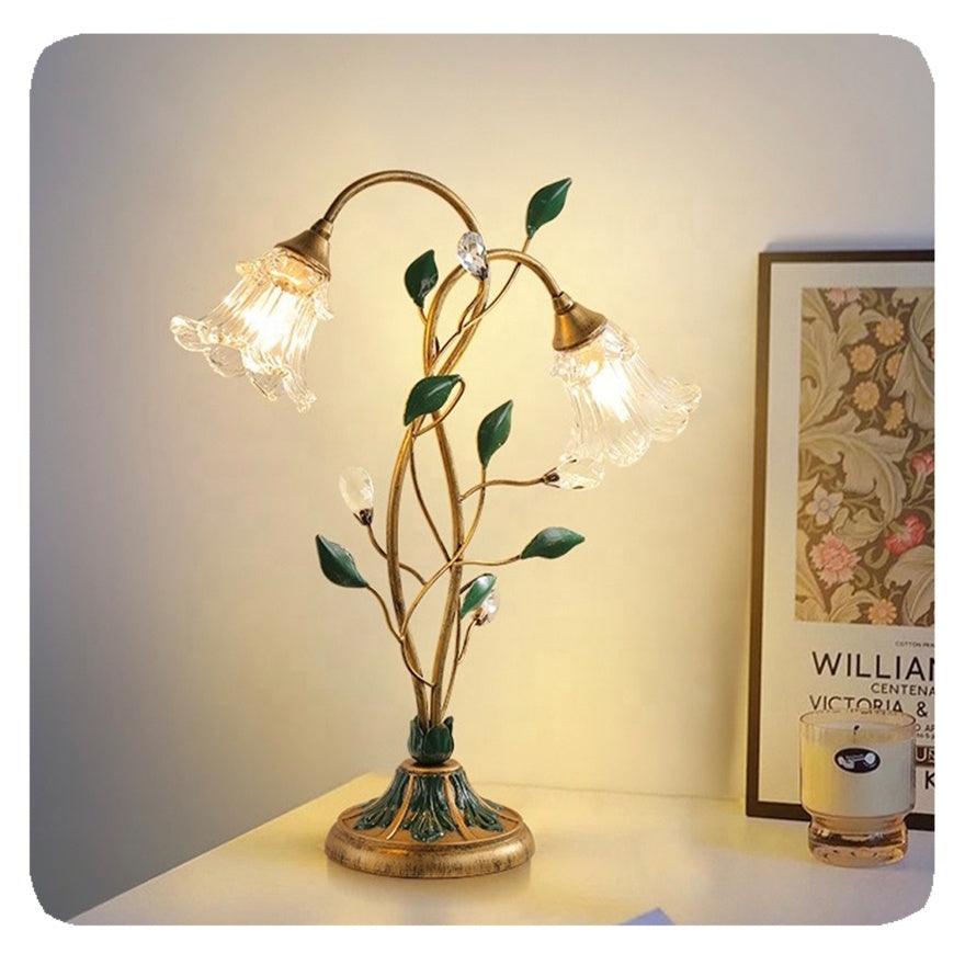 Floral Table Lamp for a Cozy Romantic Ambience