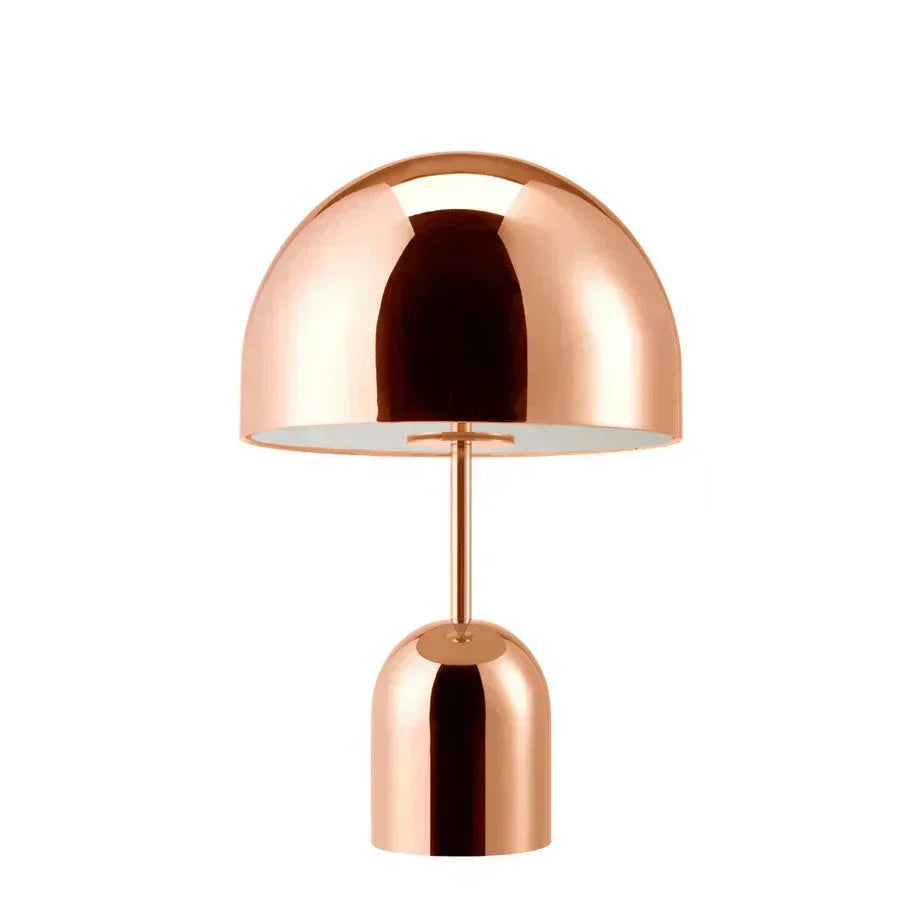 Copper-Finish Table Lamp for a Warm Ambience