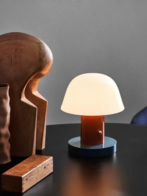 Mushroom Table Lamp with Warm Ambient Light